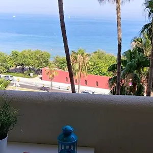 Estudio En Benalbeach, Vistas Mar, Primera Línea Playa Apartamento